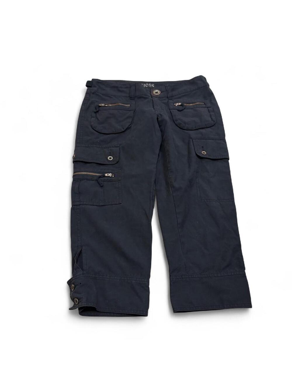 Guess Women's Navy and Blue Trousers